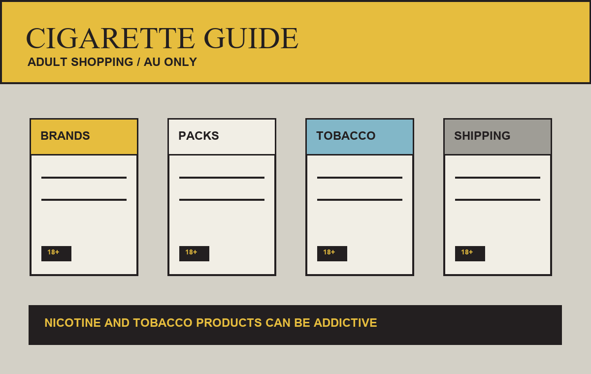 Geelong adult tobacco warehouse dispatch checklist for Smokuno